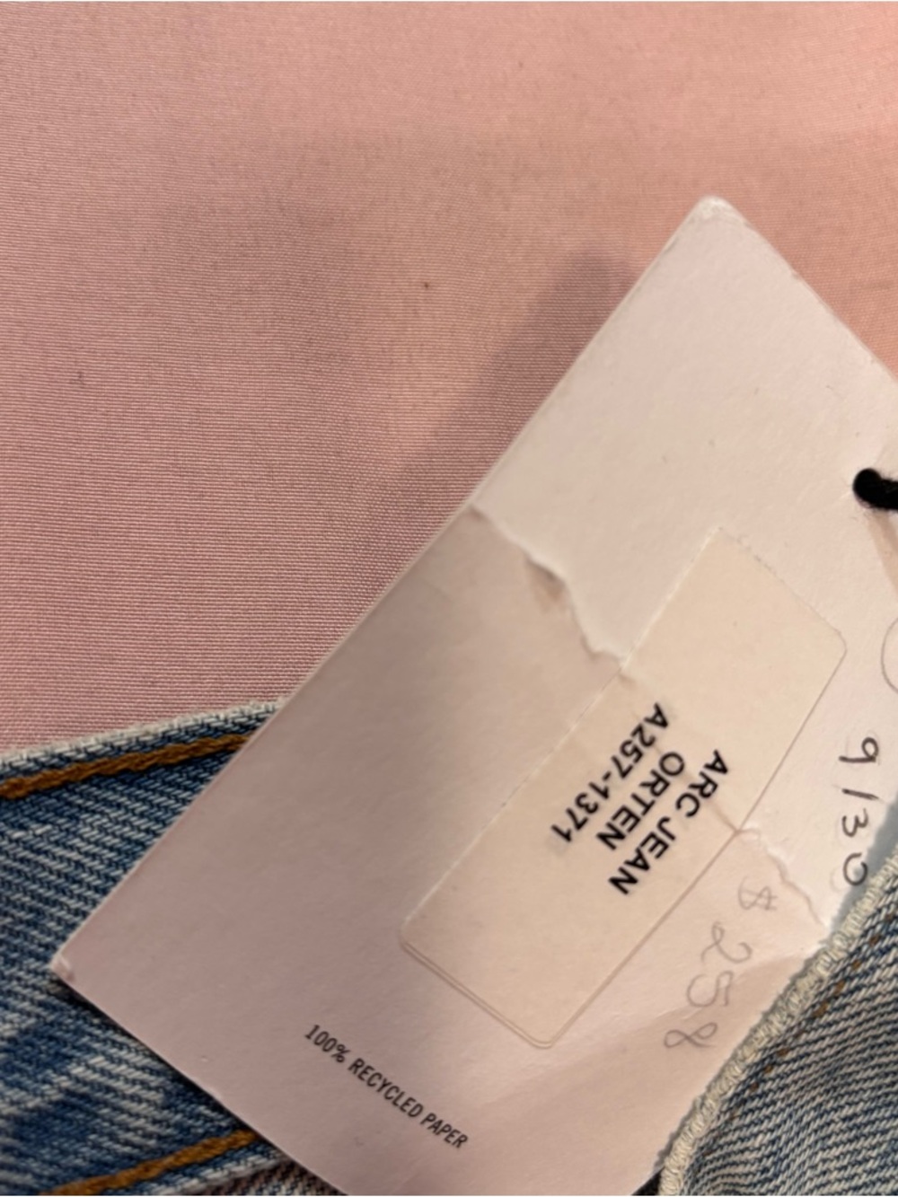 NWT Agolde arc  Jean  in orten crop size 27 - Picture 3 of 4